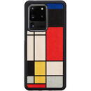 MAN&amp;WOOD MAN&WOOD case for Galaxy S20 Ultra mondrian wood black