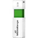 MediaRange USB-Stick 32GB USB 2.0 Slider Green