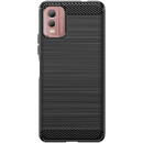 Hurtel Carbon Case silicone case for Nokia C32 - black