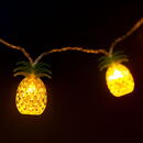 Familly Decor Sir de lumini LED - ananas - 1,65 m - 10 LED-uri - alb cald - 2 x AA