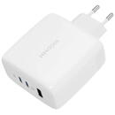 Ricomm Wall Charger 120W GaN Ricomm RC1201 EU, 1xUSB-A, 2xUSB-C + 2.1m USB-C Cable