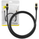 Baseus Network cable cat.8 Ethernet RJ45, 40Gbps, 1m (black)