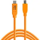 Tether Tools USB-C to 2.0 Micro-B 5-Pin 4.6m portocaliu