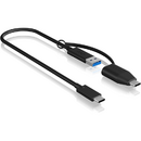 Icy Box USB Adapterkabel IcyBox USB3.2(Gen2) Type-C zu Type A&C 35cm