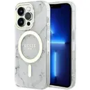 Guess Guess GUHMP14LPCUMAH iPhone 14 Pro 6.1" white/white hardcase Marble MagSafe