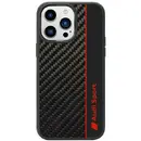 Audi Audi Carbon Fiber Stripe iPhone 14 Pro 6.1&quot; black/black hardcase AUS-TPUPCIP14P-R8/D1-BK