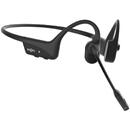 SHOKZ Casti C110-AN-BK OpenComm2, Wireless/Bluetooth, Conductie osoasa, Negru