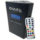 Ibiza Light PROIECTOR LED PORTABIL RGBW 4WX3 CU ACUMULATOR 4000MA SI DMX