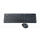 Gembird Set keyboard+mouse black/wireless US Negru