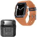 Lito Husa pentru Apple Watch 4 / 5 / 6 / SE / SE 2 / 7 / 8 / 9 (44mm/45mm) + Curea - Lito Sport RuggedArmor (LS005) - Orange