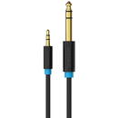 Vention Vention BABBJ 3.5mm TRS Male to 6.35mm Male Audio Cable 5m Black