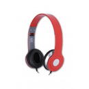 rebeltec Casti audio stereo cu microfon, over-ear, 1.2m, microfon, Rosu