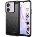 Techsuit Husa pentru Xiaomi Redmi 13C 4G / 13C 5G / Poco M6 / C65 - Techsuit Carbon Silicone - Black