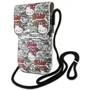 Hello Kitty Hello Kitty Leather Tags Graffiti Cord bag - beige