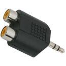 GLOBIZ Adaptoare-Y RCA / JACK2 x soclu RCA-3,5 fisa st. JACK