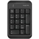 LogiLink Wireless keypad, Bluetoo th v5.1 , black