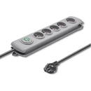 QOLTEC Surge protector 5 sockets 1.8m gray