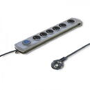 QOLTEC Surge protector 6 sockets, 5m