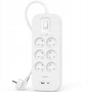 Belkin Surge Protector SurgePlus 6xFR 1xUSB-A 1xUSB-C 650J 2M