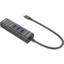 LINDY Hub USB 1x RJ-45  + 3x USB-A 3.0 (43249)