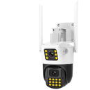 Vstarcam Camera de supraveghere duala wireless IP WiFi Speed Dome Full Color PTZ Vstarcam CS663DR, 2MP, lumina alba/IR 30 m, slot card, microfon, detectie miscare