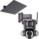 PNI Camera supraveghere video PNI IP753, Wi-Fi, Dual lens, 2 x 2MP, IP66 cu panou solar si acumulator inclus