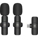 Puluz Set microfoane lavaliera wireless cu USB Type-C PULUZ  PU3151B