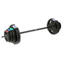 ONE FITNESS Straight barbell with interchangeable weights ONE FITNESS GSPO40 (17-57-027) composite plates 42 kg Black