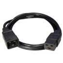 LANBERG Cablu prelungire alimentare tip server,C19 la C20, 1.8 m,CA-C19E-10CC-0018-BK, server extension cable